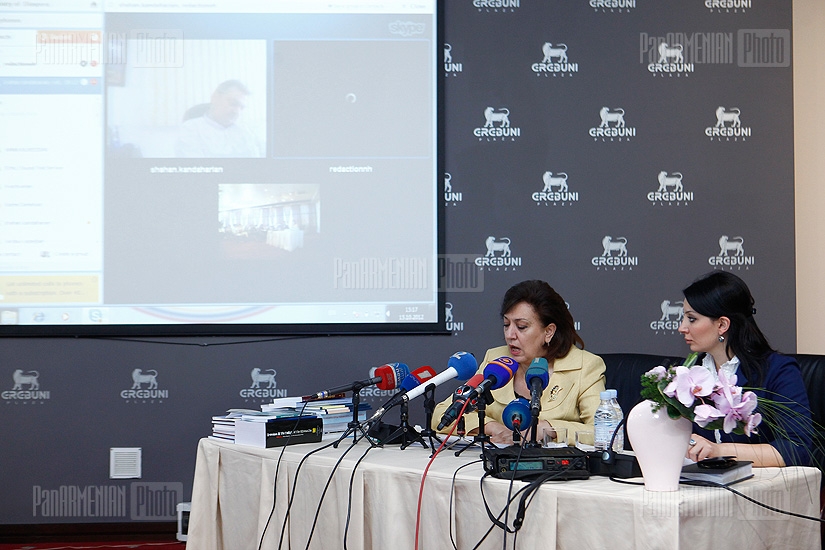 Press conference of RA Minister of Diaspora Hranush Hakobyan 