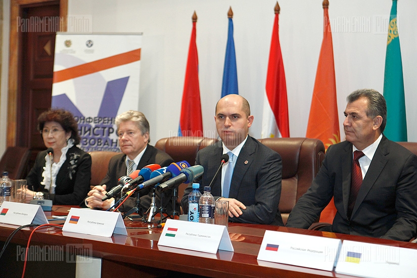 ԱՊՀ անդամ պետությունների կրթության նախարարների 19-րդ համաժողովի շրջանակում մամուլի ասուլիս