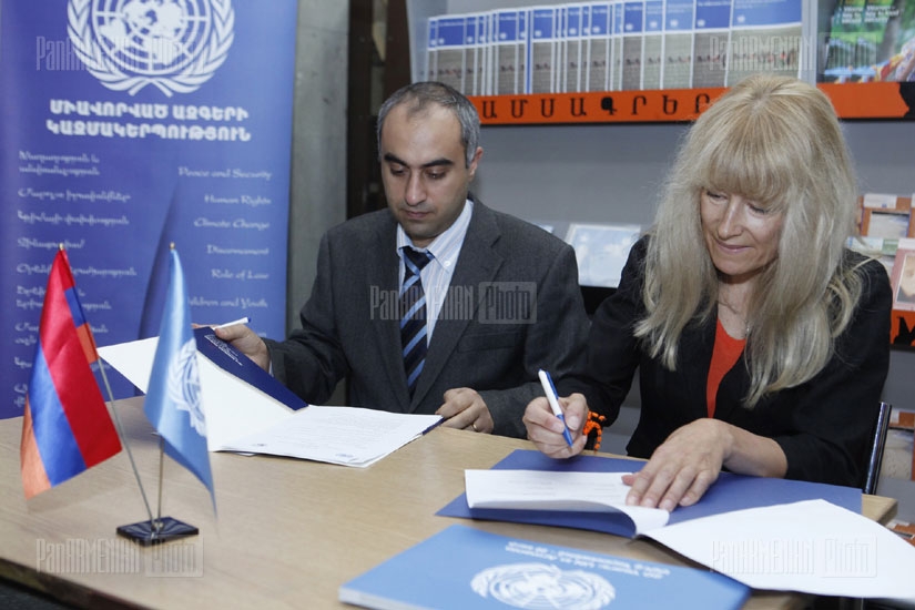 Департамент общественной информации ООН и Ереванскоий госуниверситет подписали соглашение о сотрудничестве