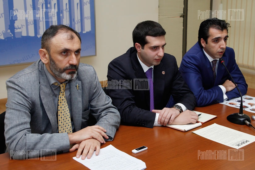 Press conference of Yerevan's Head Designer Gaga Amatuni, President of 
