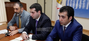 Press conference of Yerevan's Head Designer Gaga Amatuni, President of 