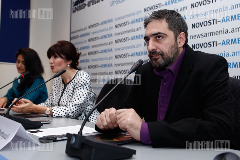 Press conference of Sona Harutyunyan and Narek Avetisyan dedicated to exhibition held in Warsaw Royal Palace