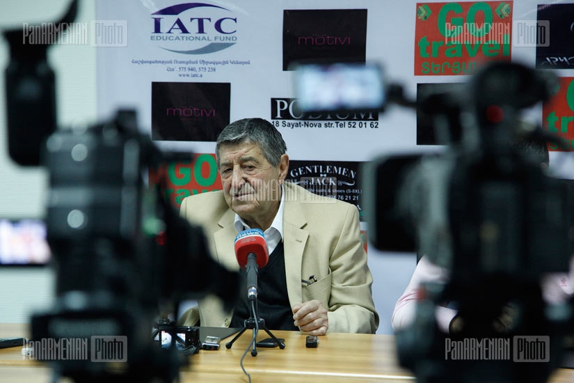 Press conference of National Democrats Party Union President Arshak Sadoyan