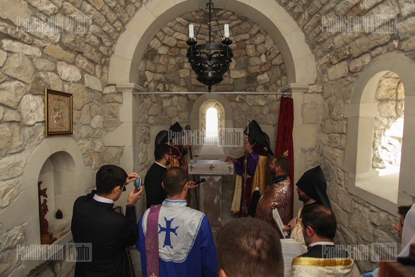 Opening of St. Gevorg church in Horatagh, Martakert region, Artsakh Republic
