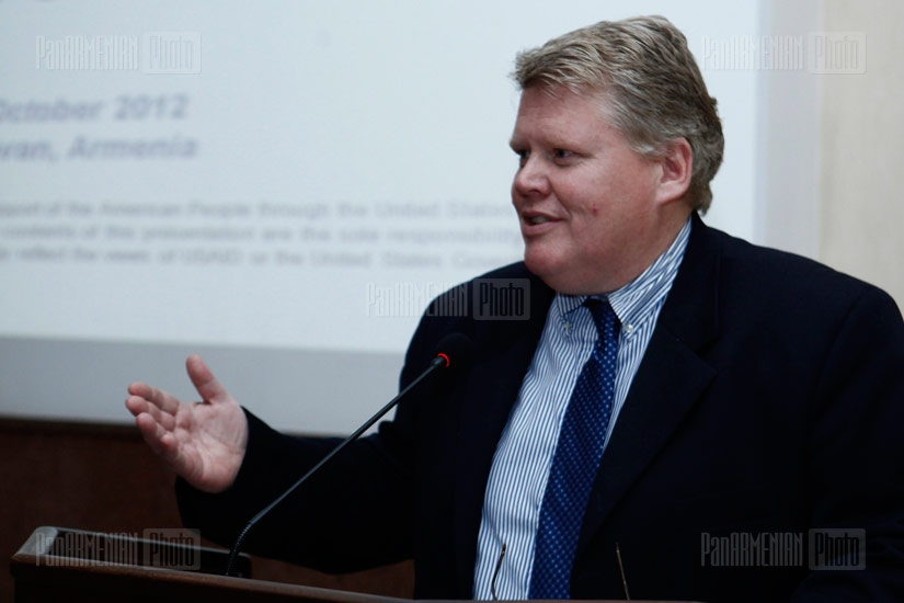 Presentation of New Opportunities for Business Development program by USAID EDMC program 