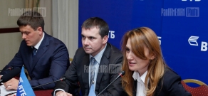 VTB բանկի խորհրդի անդամներ Միխայիլ Յակունինի և Յուրի Գուսեվի ասուլիսը