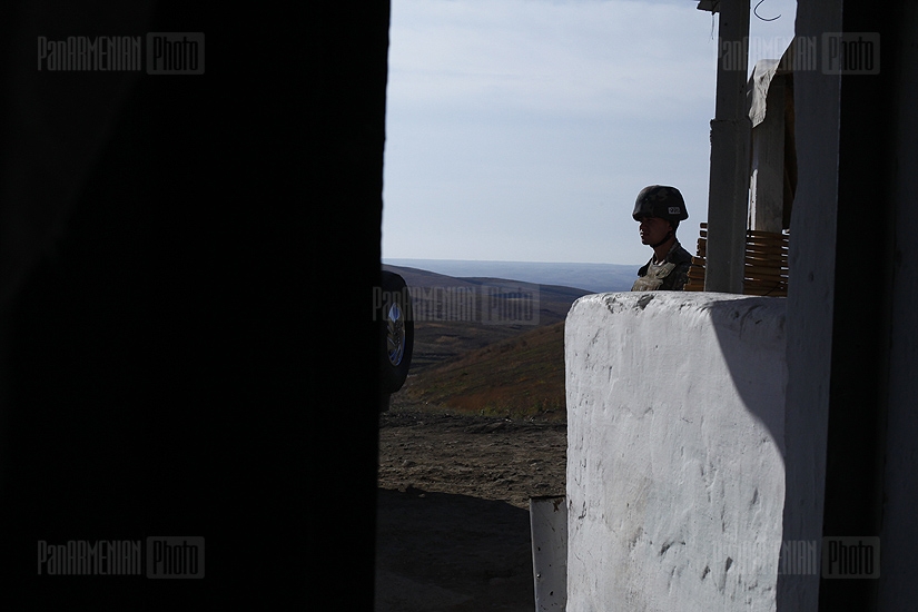 In combat positions of Martuni, Artsakh 