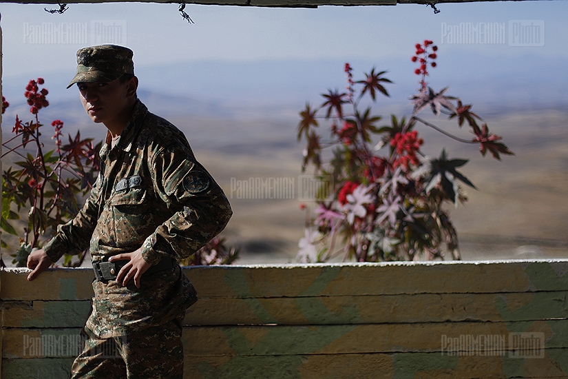 In combat positions of Martuni, Artsakh 