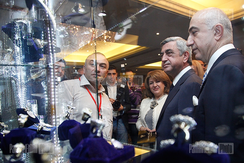 Նախագահ Սերժ Սարգսյանը մասնակցեց Ոսկերչական ցուցահանդեսի բացմանը