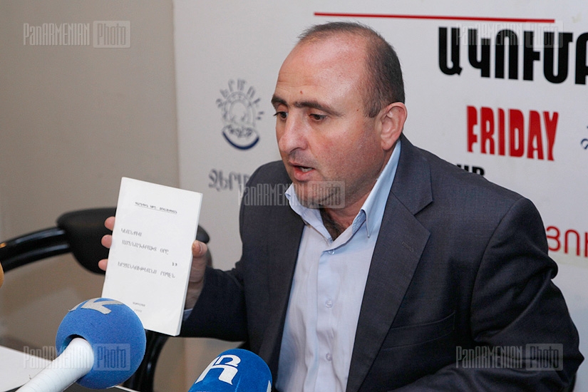 Press conference of Tatul Hakobyan