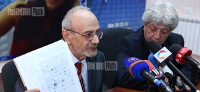 Press conference of Armen Poghosyan and Harutyun Mesrobyan