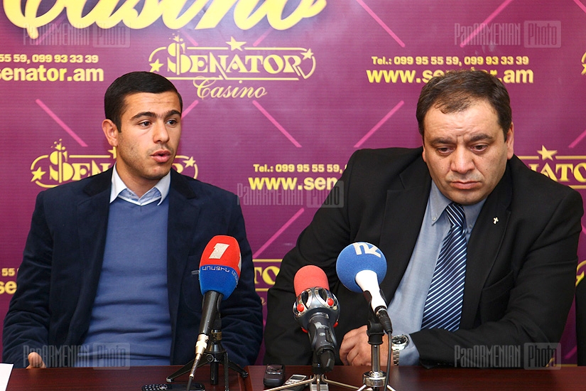 Press conference of Alexandr Amaryan and Daniel Petrosyan