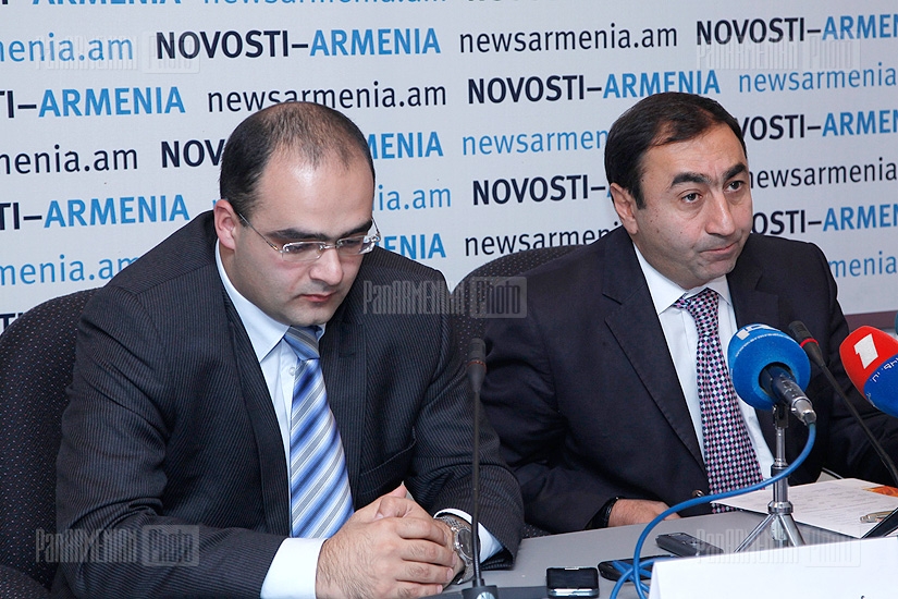 Press conference of Sergey Harutyunyan and Vahe Davtyan