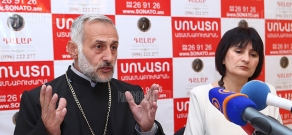 News conference of psychologist Karine Nalchajyan and Priest Ter Babken Hayrapetyan 