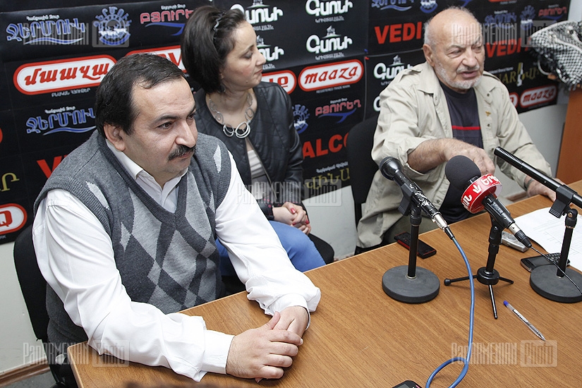 Press conference of Vardan Devrikyan and Levon Toqmajyan