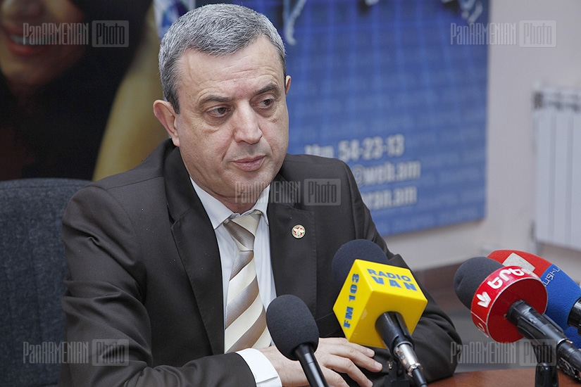 Press conference of Chairman of the National Assembly's Standing Committee on Financial-Credit, Budgetary and Economic Affairs Gagik Minasyan 