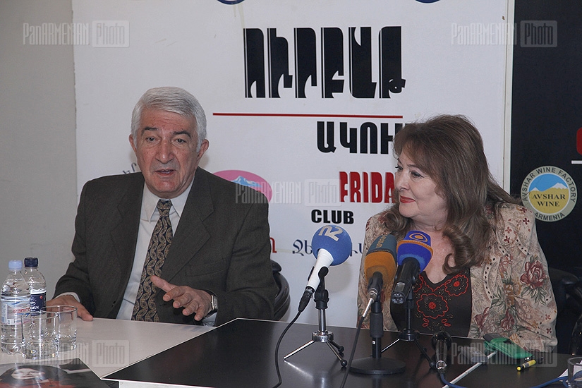 Press conference of RA People’s Artist Raisa Mkrtchyan and RA Honored Art Worker Armen Manukyan
