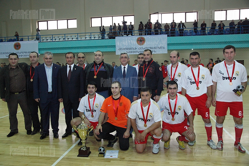 Armenian President attends RPA mini football competition at Technical Center-Academy