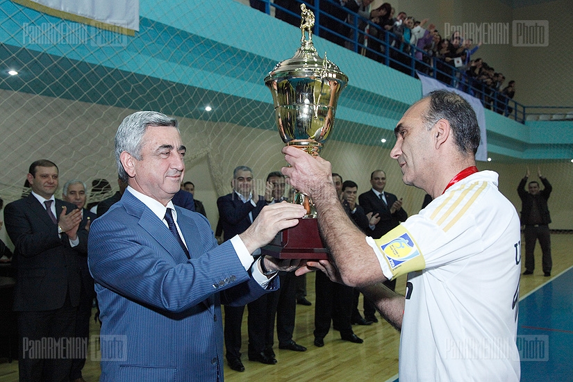 Armenian President attends RPA mini football competition at Technical Center-Academy