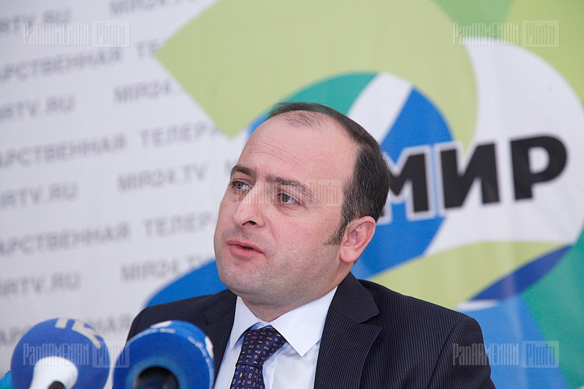  Mir Intergovernmental Television and Radio Company’s Armenian branch head Meruzhan Sargsyan’s press conference 