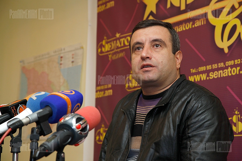 Press conference of Vardan Sedrakyan