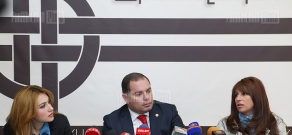 Press conference of Zaruhi Postanjyan and Hovhannes Sahakyan