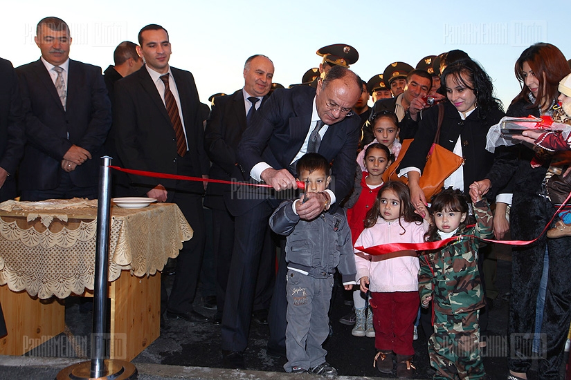 Opening of a residential building for soldiers