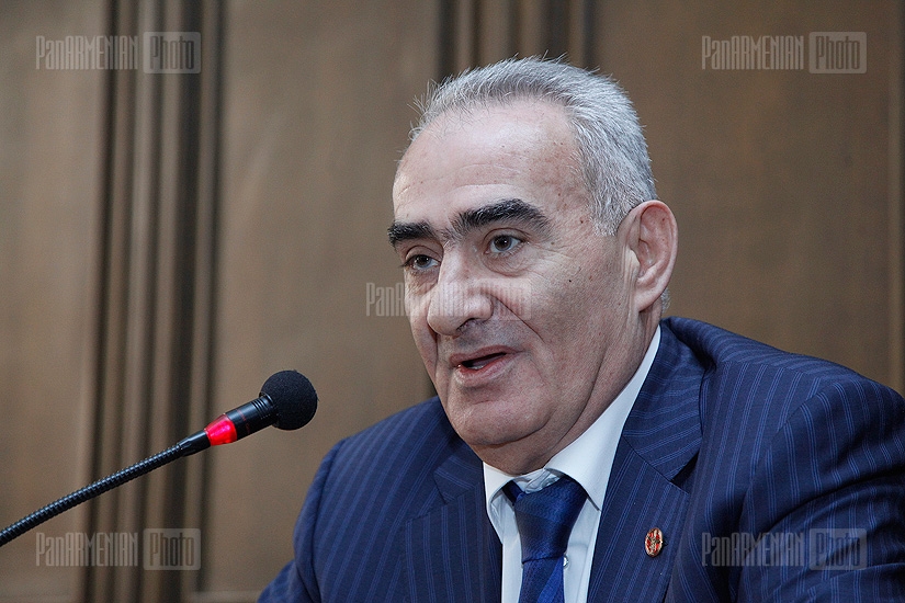 Parliamentary groups hold briefings. Galust Sahakyan