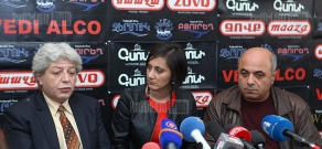 Press confereance of Ervand Bozoyan and Harutyun Mesropyan