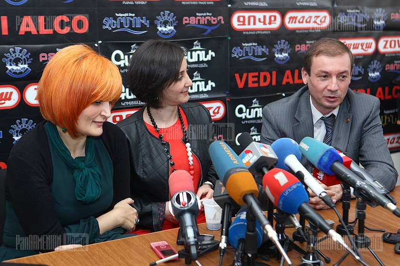 Press conference of Anush Sedrakyan and Artak Davtyan