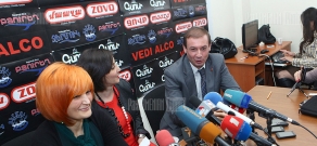 Press conference of Anush Sedrakyan and Artak Davtyan