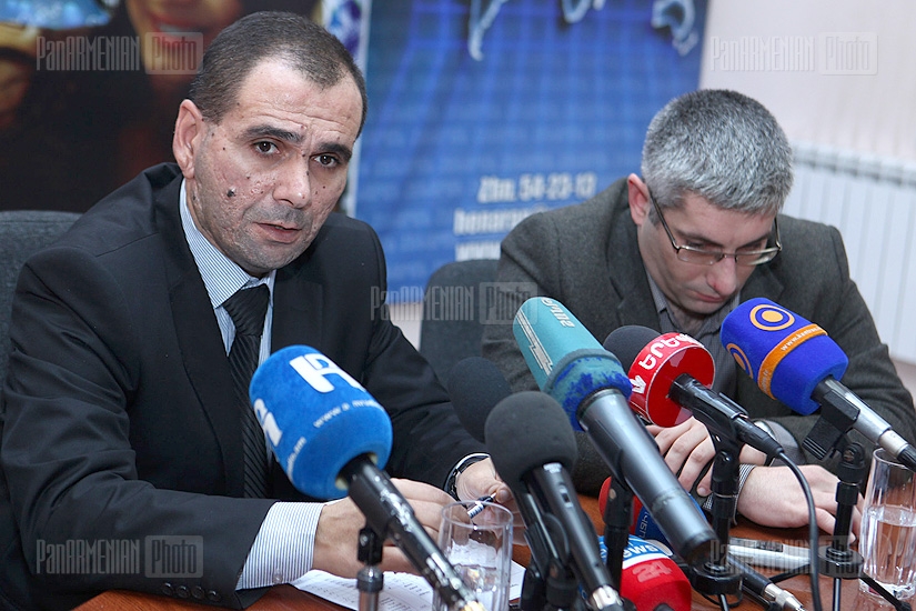 Press conference of Vanik Babajanyan, Gagik Hayrapetyan and Karen Sargsyan