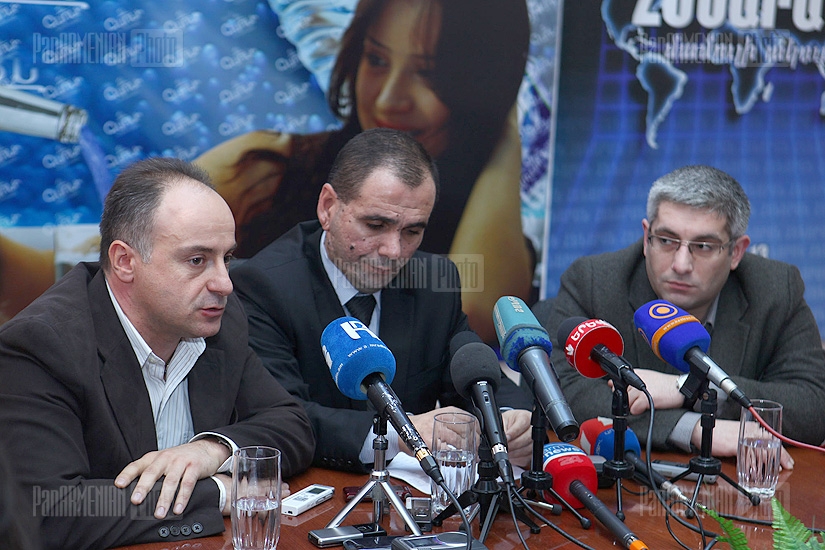 Press conference of Vanik Babajanyan, Gagik Hayrapetyan and Karen Sargsyan