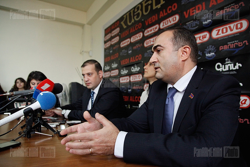 Press conference of Vahan Babayan and Tevan Poghosyan