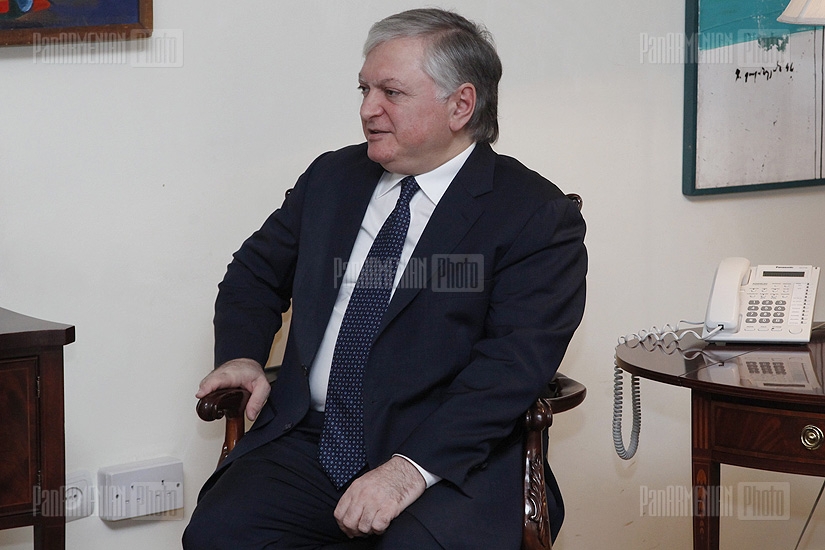 Foreign Minister Edward Nalbandian meets with Ambassador of Estonia