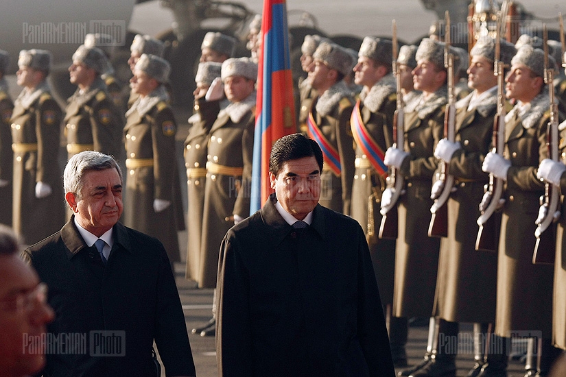 Երևան ժամանեց Թուրքմենիստանի նախագահ Գուրբանգուլի Բերդիմուհամեդովը