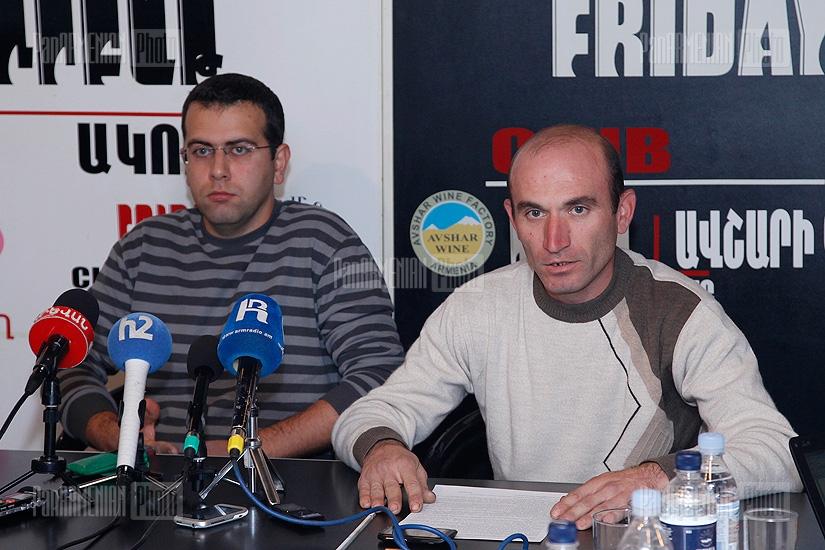 Press conference of Samvel Hohannisyan and Sarmen Shahijanyan