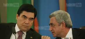 Press conference of RA President Serzh Sargsyan and President of Turkmenistan Gurbanguly Berdimuhamedov