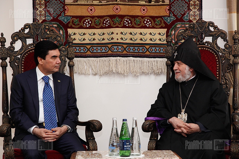 Թուրքմենստանի նախագահ Գուրբանգուլի Բերդիմուհամեդովի այցը Էջմիածին