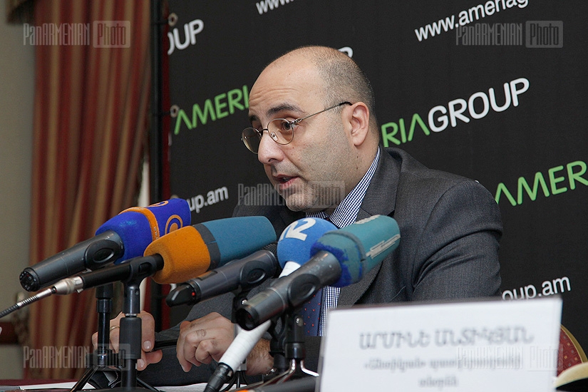 Press conference of Ameriabank