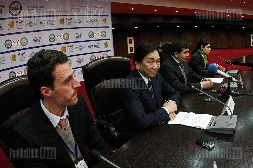 Press conference of AIBA President Ching-Kuo Wu 