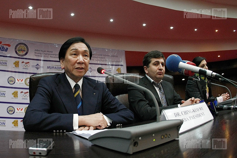 Press conference of AIBA President Ching-Kuo Wu 