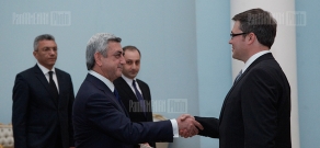 Президент Армении Серж Саркисян встретился с послом Эстонии в Армении Приитом Турком