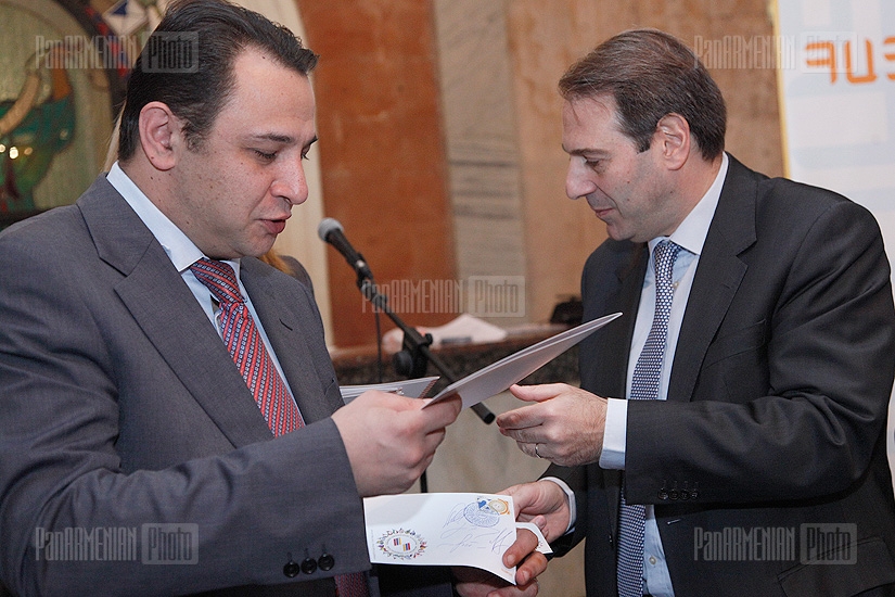 Cancellation ceremony of a postage stamp dedicated to the 20th anniversary of “Hayastan” All-Armenian Fund 