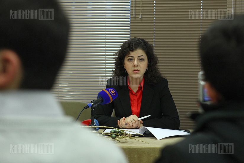 Press conference of Financial system mediator Mediator Piruza Sargsyan