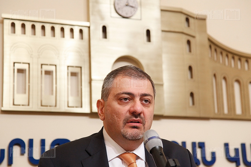 Press conference of Minister of Finance Vache Gabrielyan