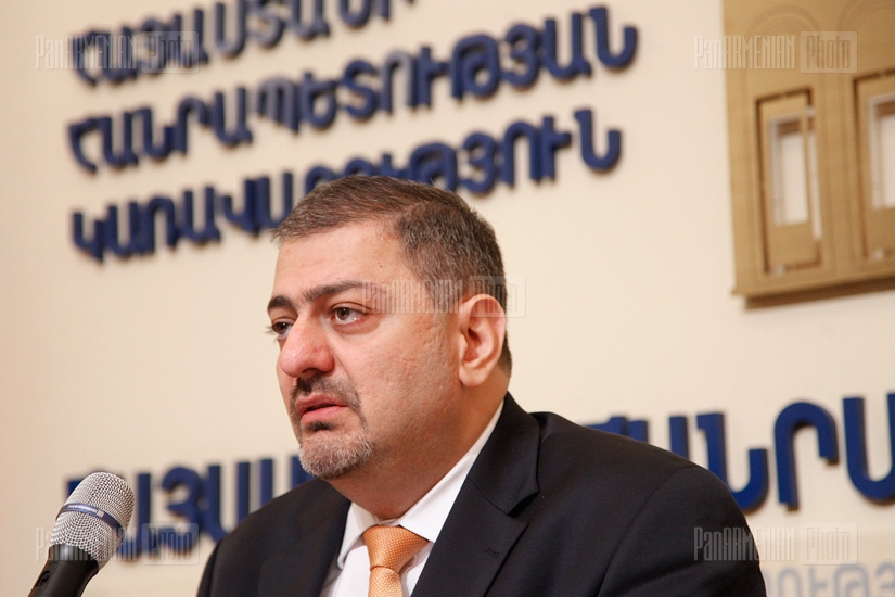 Press conference of Minister of Finance Vache Gabrielyan