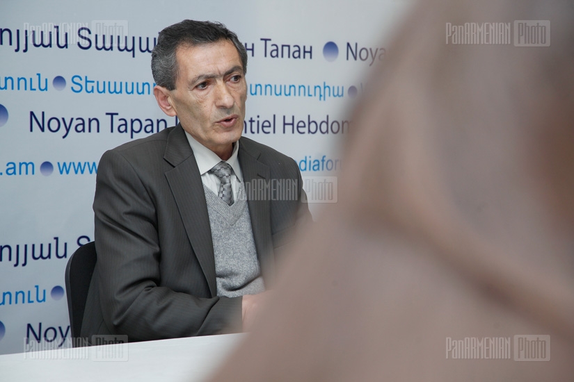 Press conference of Vahan Simonyan