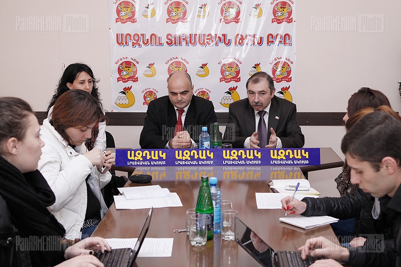 Press conference of Hayk Babukhanyan and Levon Baghdasaryan