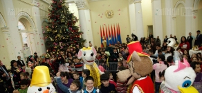 New Year reception of Syrian-Armenian and socially underprivileged children at President's residency